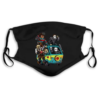 

The Massacre Machine Horror Chucky Jason Voorhees Michael Myers Black 3D Men Hot Cheap Male Men's Women's Mouth Mask Filter