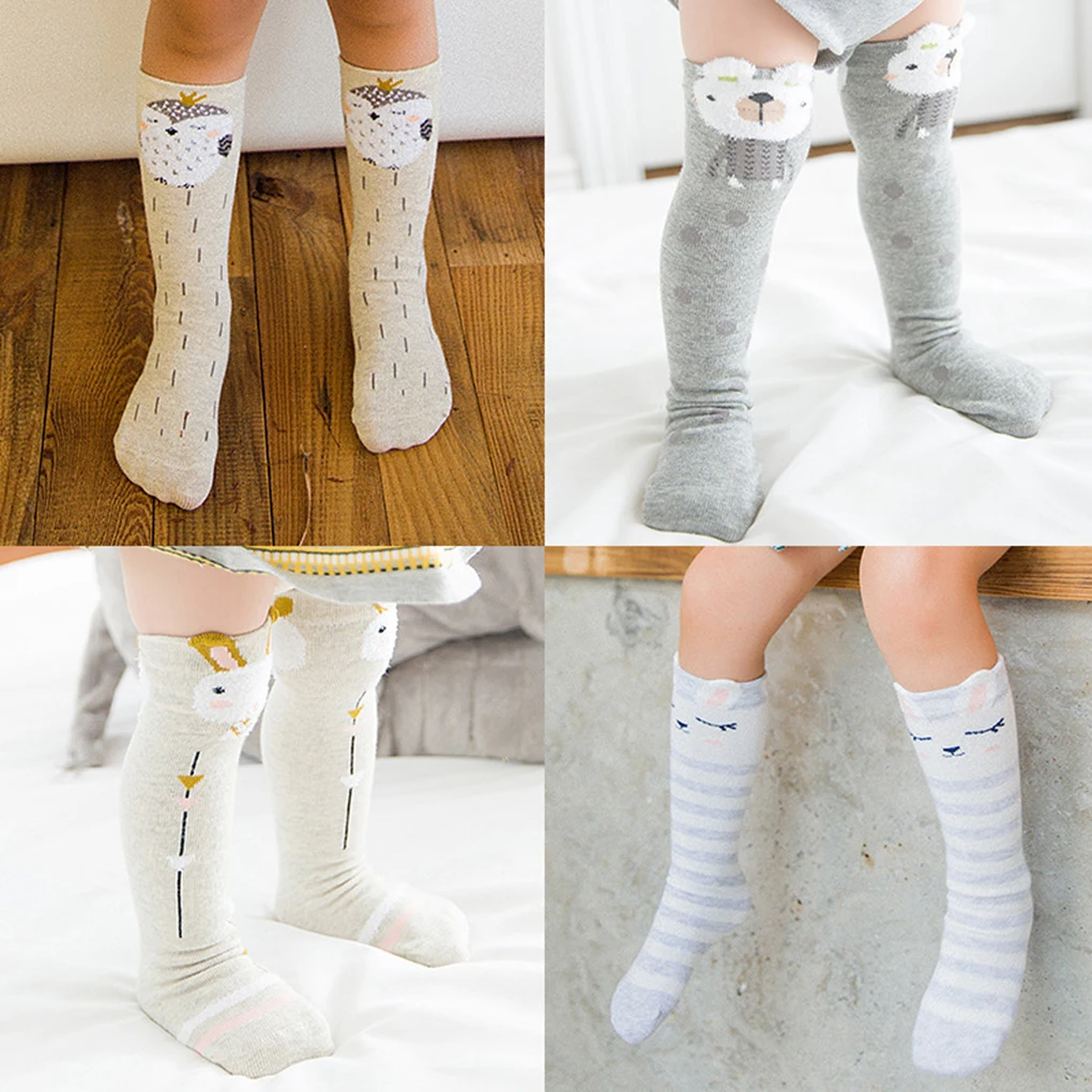 3 пар/уп. носки для девочек, хлопковые длинные гольфы принцессы для детей 0-12 лет, детские носки для танцев, детские носки