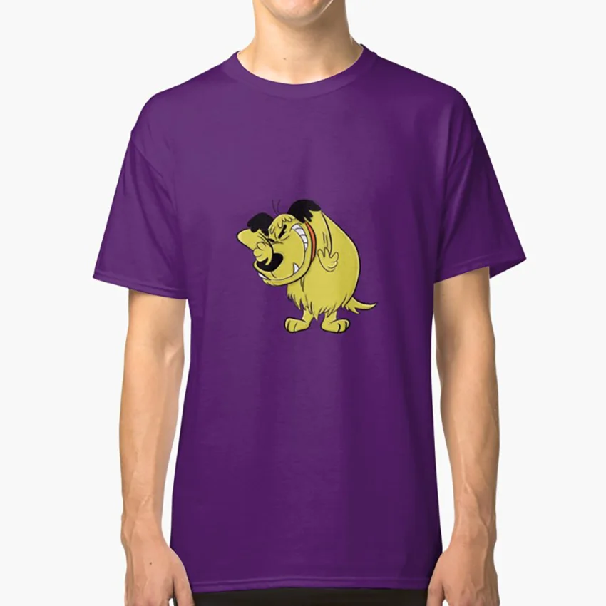 Футболка Muttley muttley mutley с героями мультфильмов Смеющийся смех собака юмором hihi heehee haha - Цвет: Фиолетовый
