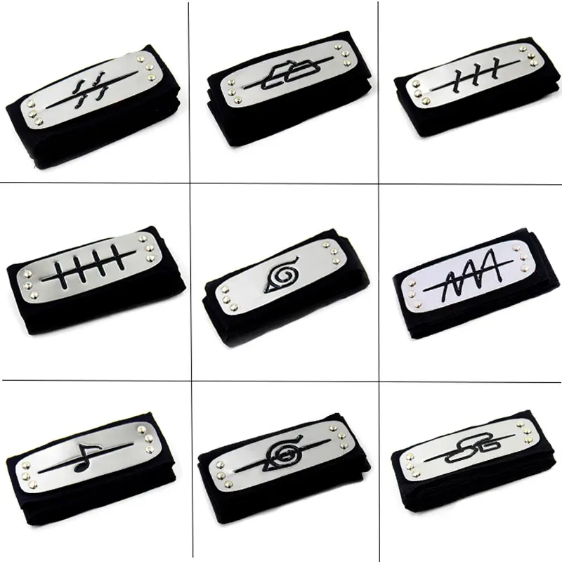 

Cartoon Naruto Pure Cotton Zinc Alloy Kakashi COS Prop Cosplay Headband Very Perfect Beautiful Gift Naruto Care Headband Naruto