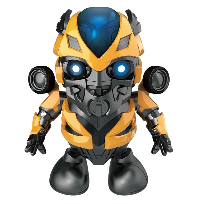 Танцующий Робот Железный человек Человек-паук светодиодный музыкальный игрушка супергерой Капитан Америка робот забавные Мстители игрушки для детей и взрослых