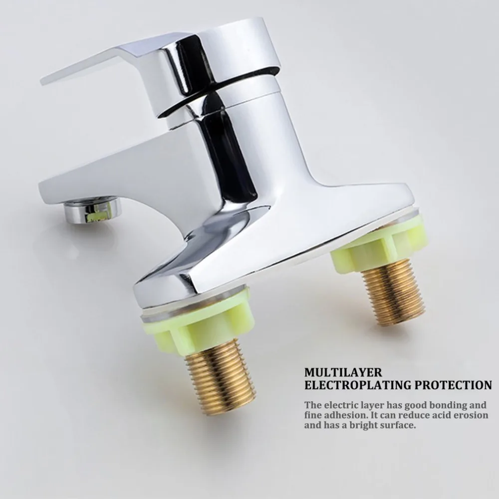 Copper Double Hole Kitchen Instant Heating Faucet Rotatable Hot Cold Dual-use Fast Heating Tap Water Valve