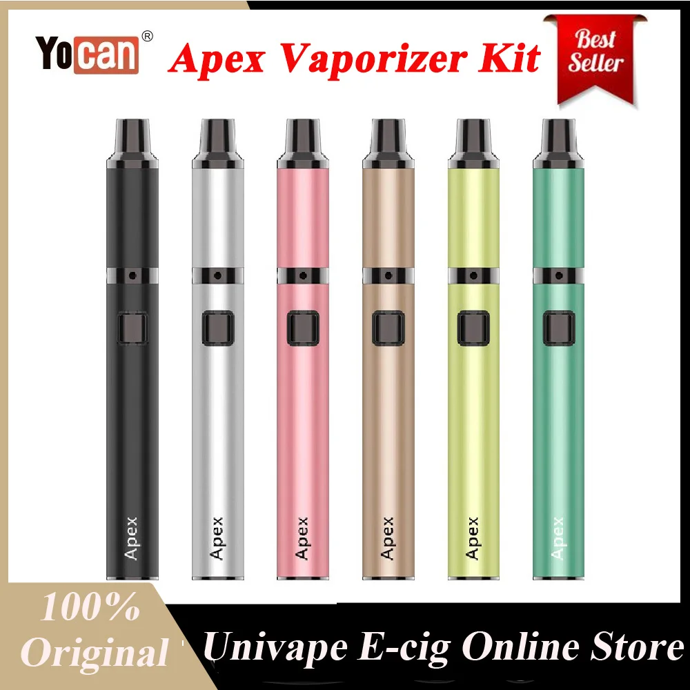 Оригинальный Yocan Apex испаритель комплект 650 мА/ч Батарея & QDC катушки армированный
