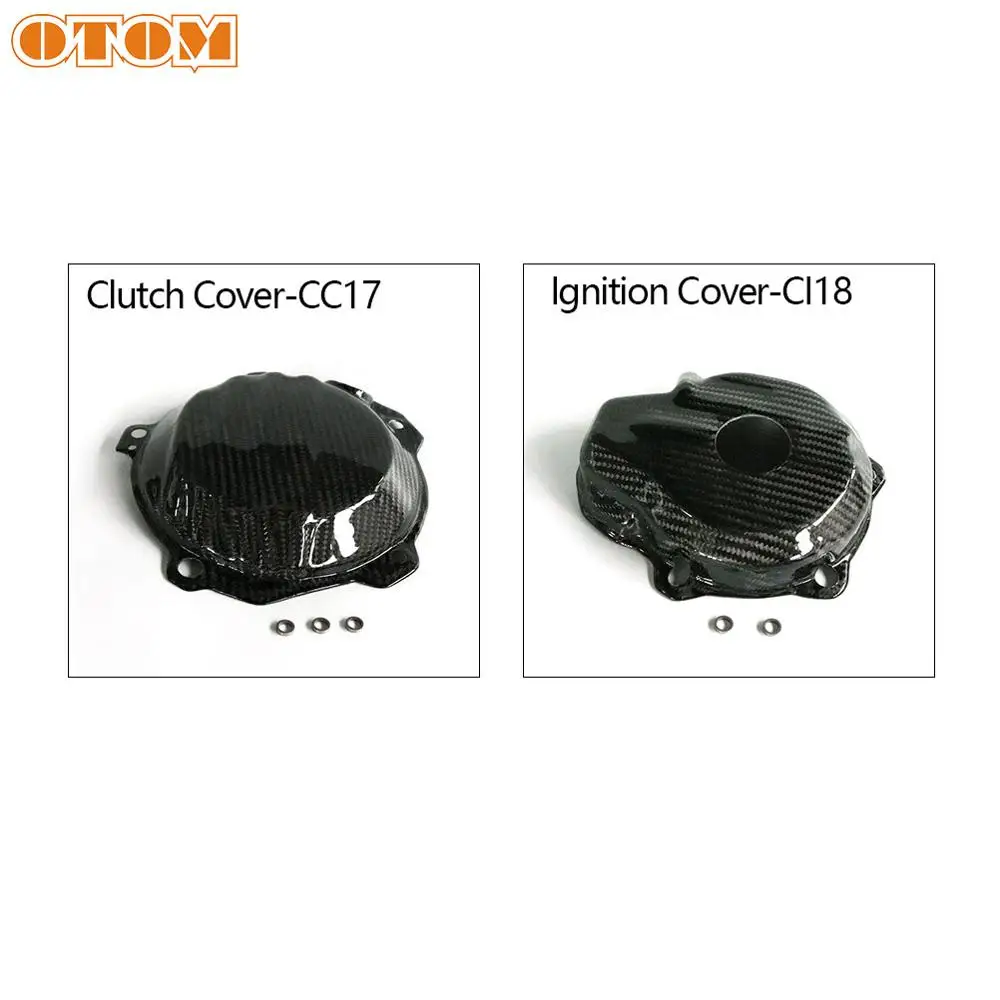

Motorcycles Engine Protective Cover Carbon Fiber Pprinting Clutch Cover Magneto Guard For KTM XCF SXF EXC-F 250 350 Freeride250F