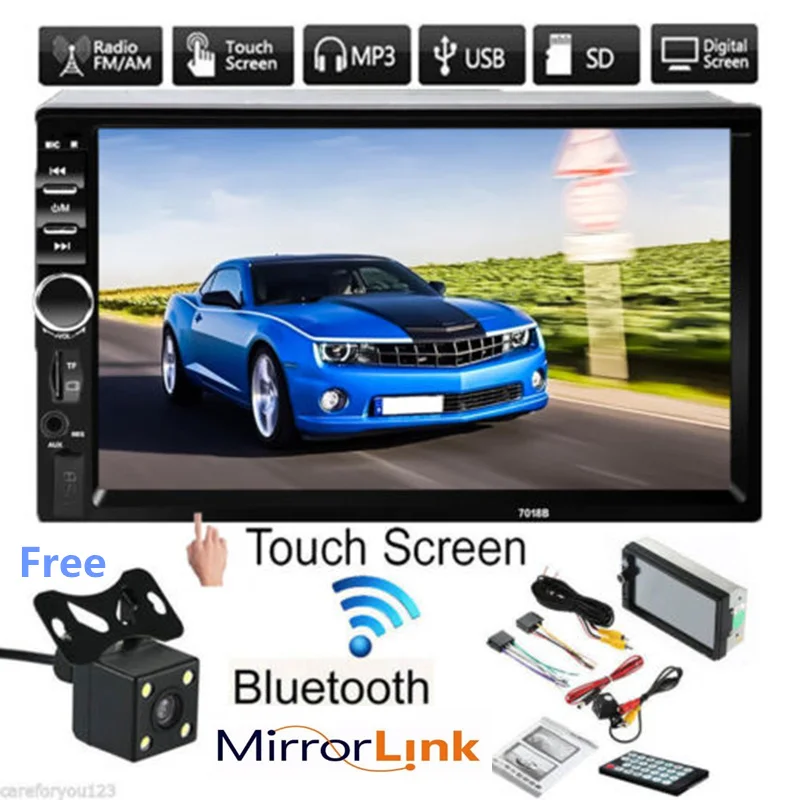 Автомагнитолы MP5 плеер 2Din 7012B Зеркало Ссылка Bluetooth 7 ''Сенсорный экран мультимедийный плеер MP5 FM заднего вида Камера дистанционный пульт