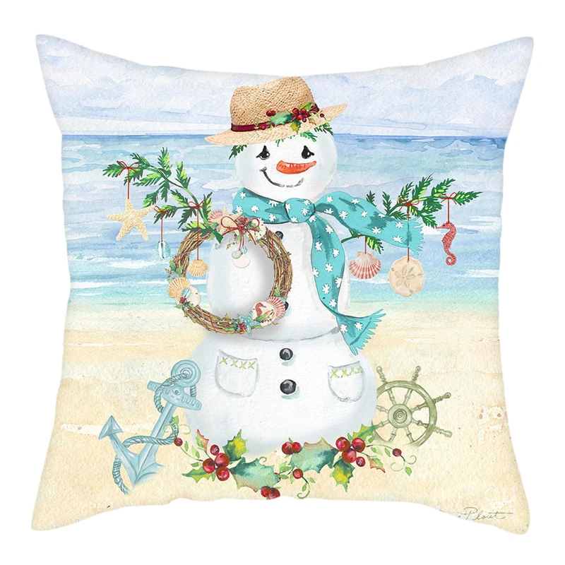 PC12380 Fuwatacchi Merry Christmas наволочка для подушки, новогодний праздничный подарок, наволочки для подушки для дома, дивана, декоративные наволочки 45*45 см - Цвет: PC12380