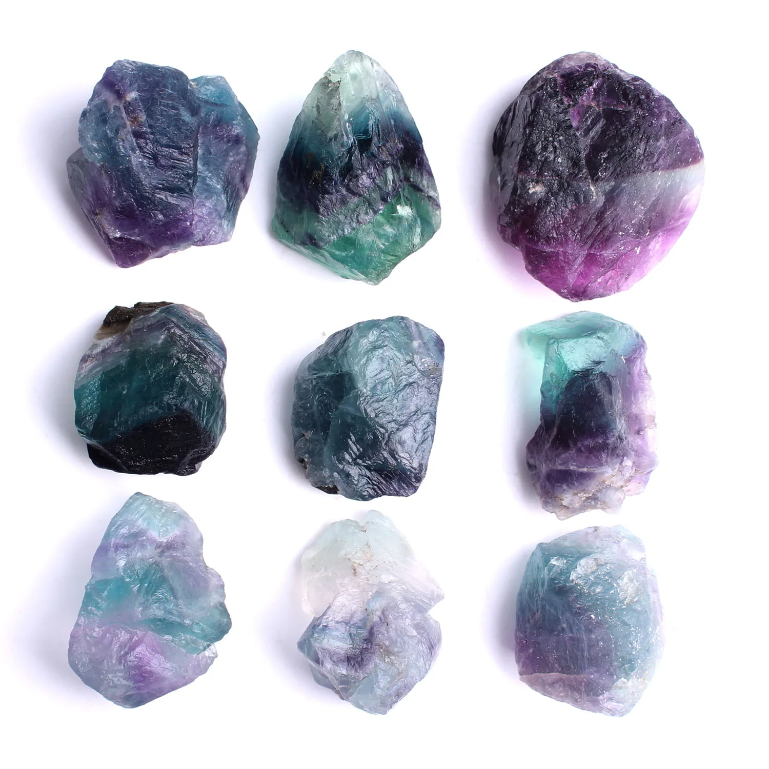 1PC Natural Rainbow Fluorite Colorful Crystal Rough Stone Raw Gemstone Mineral Specimen Irregular Home Decor Reiki Healing 1PC Natural Rainbow Fluorite Colorful Crystal Rough Stone Raw Gemstone Mineral Specimen Irregular Home Decor Reiki Healing