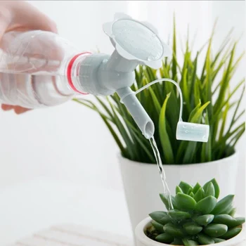 

2 In 1 Gardening Plant Plastic Potted Watering Sprinkler Watering Nozzle Device Irrigation Plastic Bottle Cap / Converter Tools