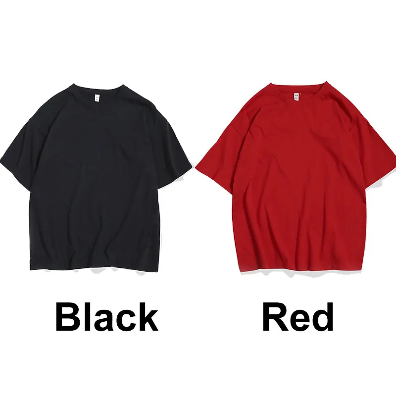 Black-Red LAPPSTER дропшиппинг Harajuku Твердые смешные футболки лето мужские цветные хип-хоп футболки Высокое качество хлопок белые топы тройники - Цвет: Black-Red