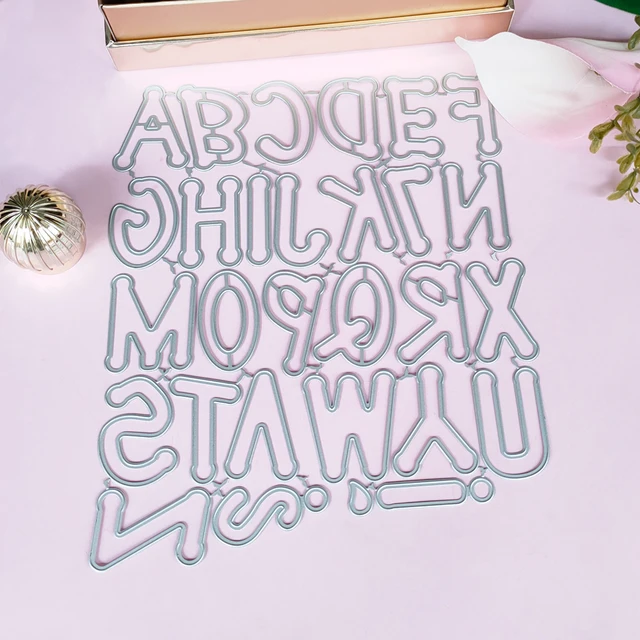 26 Fustelle Alfabeto In Metallo Per Goffratura - Ideali Per Scrapbooking E Biglietti - Foto 3