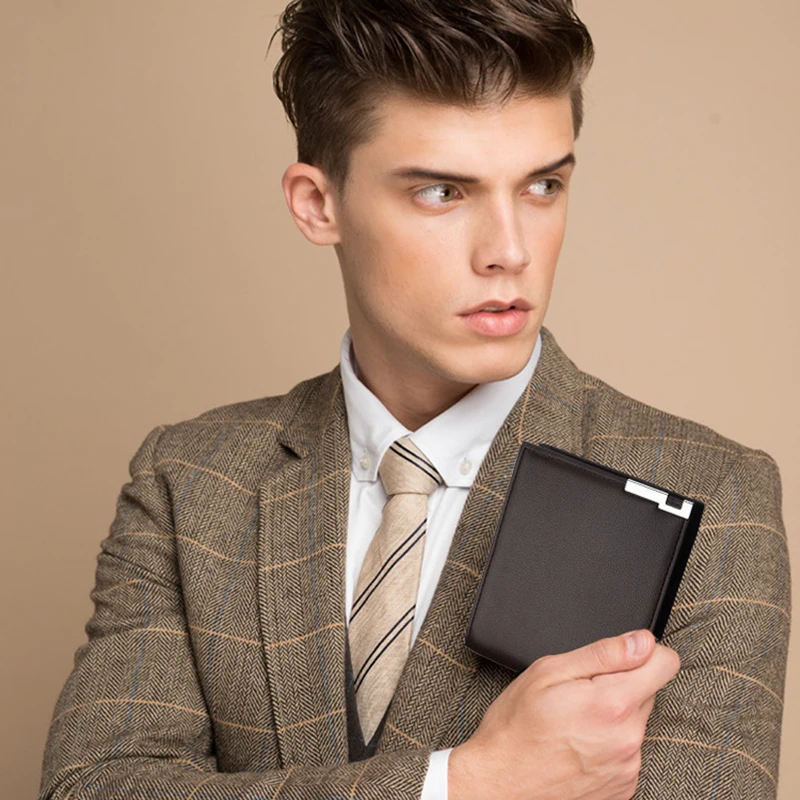 Men PU Leather Short Wallets Custom Name Wallet Engraved Personalized Gift for Him Husband Gifts Mens Small Card Holder Purse |