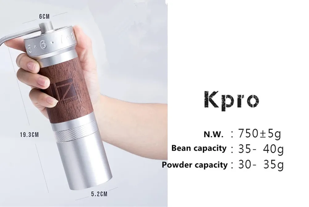 1 шт., новинка, 1zpresso K pro/K Plus, супер портативная кофемолка, кофемолка, помол, супер ручная кофемолка с подшипником