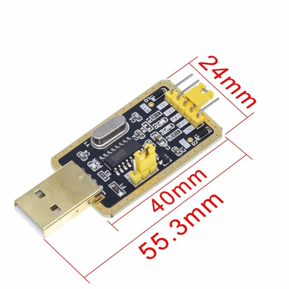 1 шт. ShengYang CH340 модуль вместо PL2303, CH340G RS232 к ttl модуль обновления USB к последовательному порту в девять щеток маленькие пластины