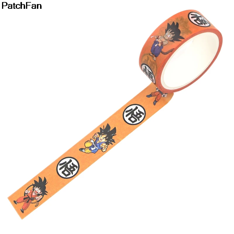 Patchfan DRAGON BALL Винтаж аниме Книга Забавные DIY Скрапбукинг дети клей васи маскирующая Лента Печатный узор наклейки A2668