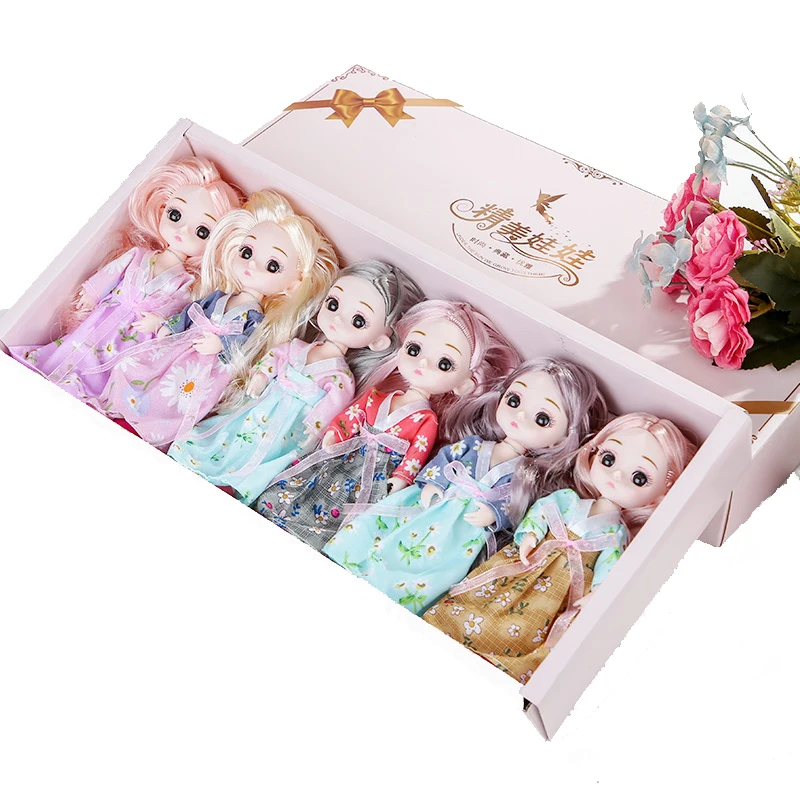 

Кукла шарнирная с одеждой, 6 шт./компл., 16 см