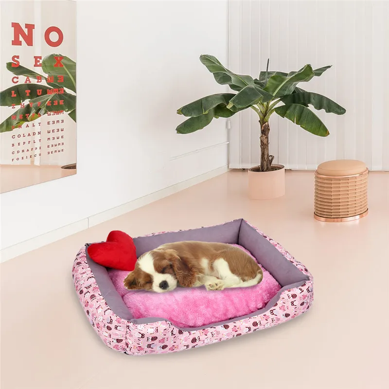 Kennel Soft Pet Dog Bed Mat Winter Waterproof Plush Puppy Dog Bed House Cloth Nest Mattress For Small Medium Large Dog Kennel Soft Pet Dog Bed Mat Winter Waterproof Plush Puppy Dog Bed House Cloth Nest Mattress For Small Medium Large Dog