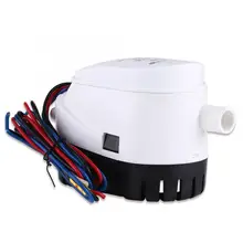 1 шт. белый и черный 12 В 750GPH Автоматический погружной Трюмный водяной насос с Поплавковым выключателем для лодки пластиковые и металлические аксессуары