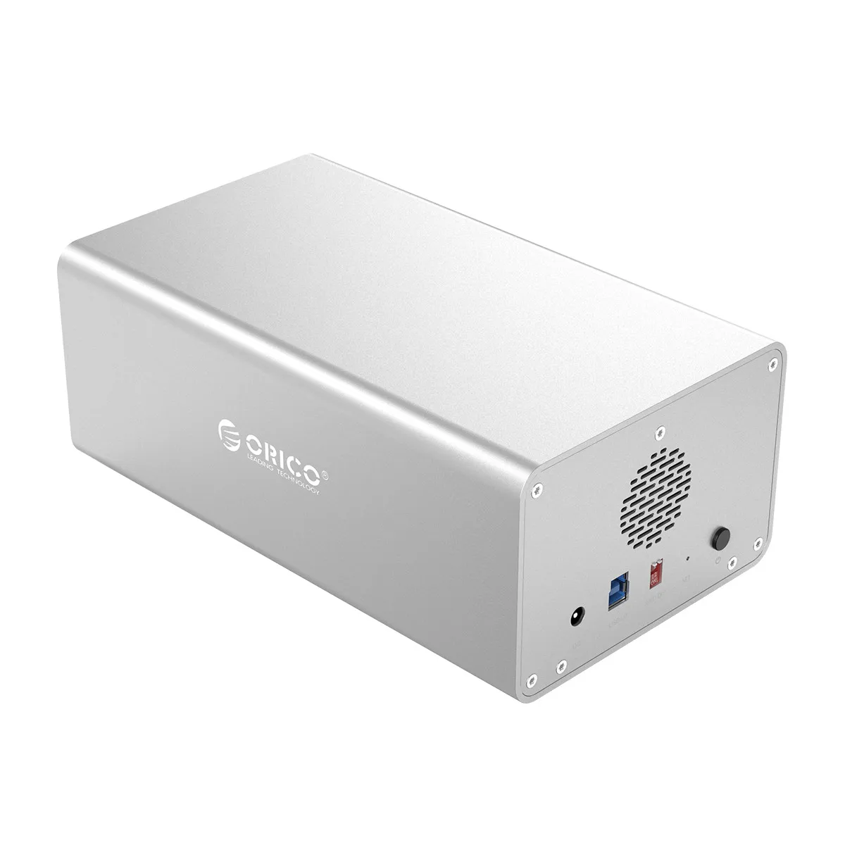 ORICO 2 bay 3,5 ''док-станция для HDD USB3.0 to SATA с RAID алюминиевый корпус для жесткого диска 48 Вт внешний адаптер питания чехол для HDD