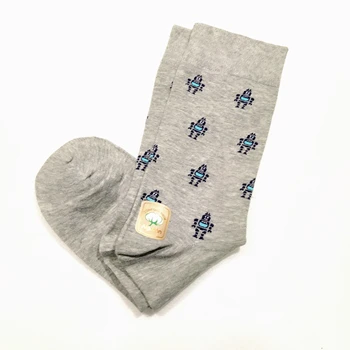 

Socks robot Martians young colors Grey clear size 39-42