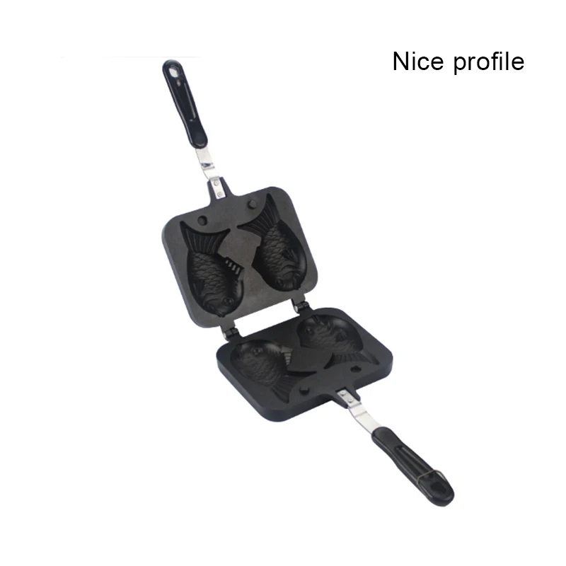 calor diy waffle pan maker molde bolo ferramentas de cozimento