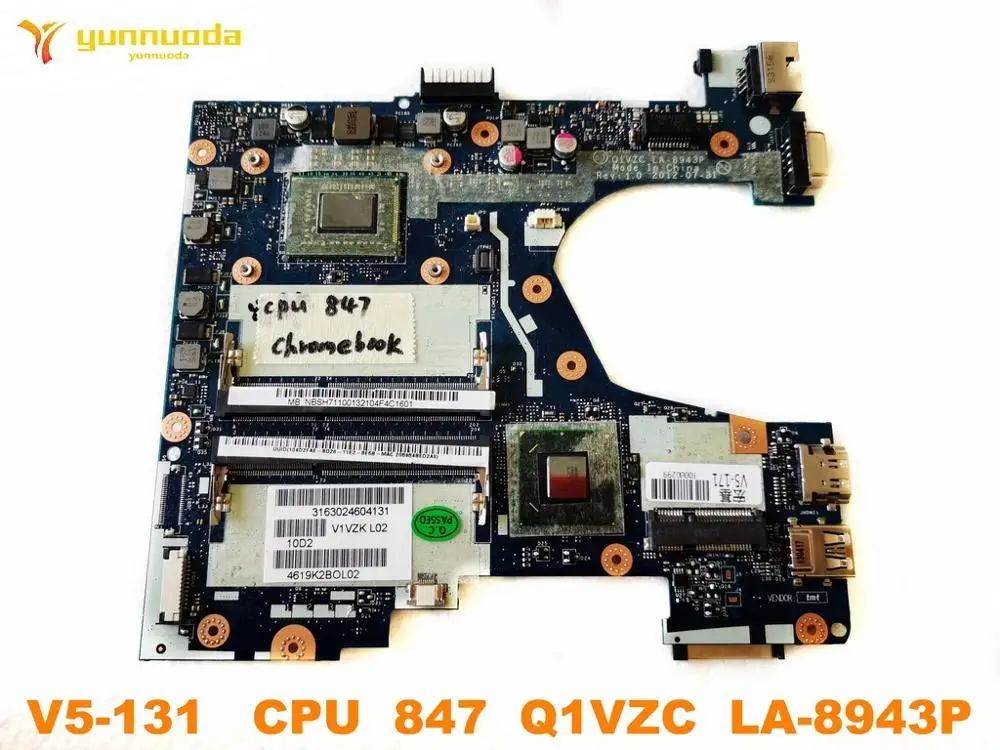 

Original for ACER V5-131 laptop motherboard V5-131 CPU 847 Q1VZC LA-8943P tested good free shipping