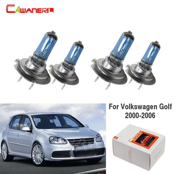 

Cawanerl 4 Pieces 100W H7 Car Styling Halogen Bulb 12V Headlight Light High Low Beam For Volkswagen Golf Hatchback 2000-2006