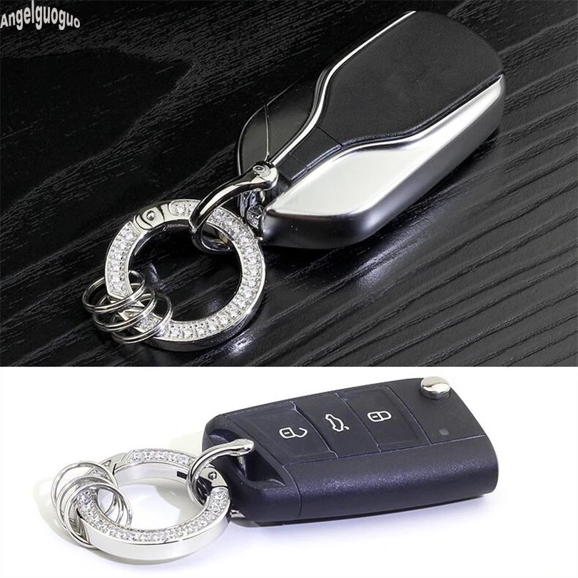 Luxury Fashion Keychain For BMW AUDI VW Maserati etc 1 3 5 7 series X1 A3 A4 A6 Q7 Golf 7 6 etc Car Key Rings Chain Gift Styling