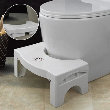 

Toilet Footstool Plastic Foldable Squatting Stool Anti Constipation Bathroom Auxiliary Tool for Children Shower Seat Foot Stool