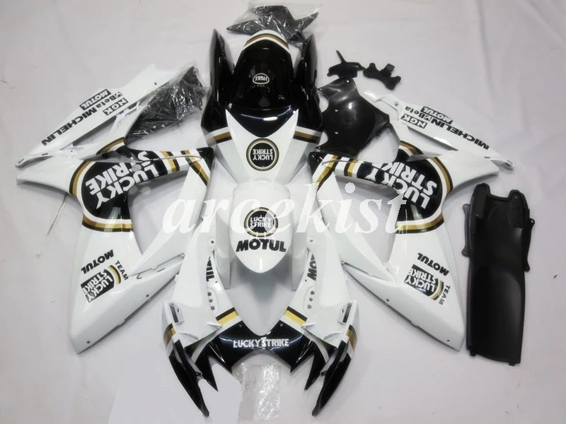 4 подарки ABS мотоцикл Полный обтекатели комплект подходит для Suzuki GSX-R 600 750 2006 2007 06 07 GSXR600 GSXR750 на заказ черный матовый