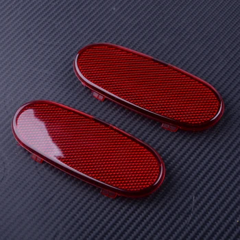 

DWCX 2PCS Red Car Interior Front Door Panel Trim Reflector Plastic Fit For Dodge Ram 1500 2500 3500 Durango 5179299AA