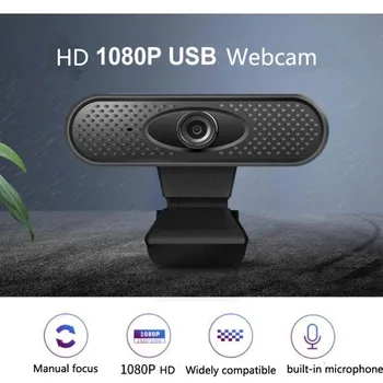 

USB HD 1080P Webcam Camera Built-in Microphone Laptop Computer PC web cam Camera Android TV Webcam fits Skype Mac OS windons