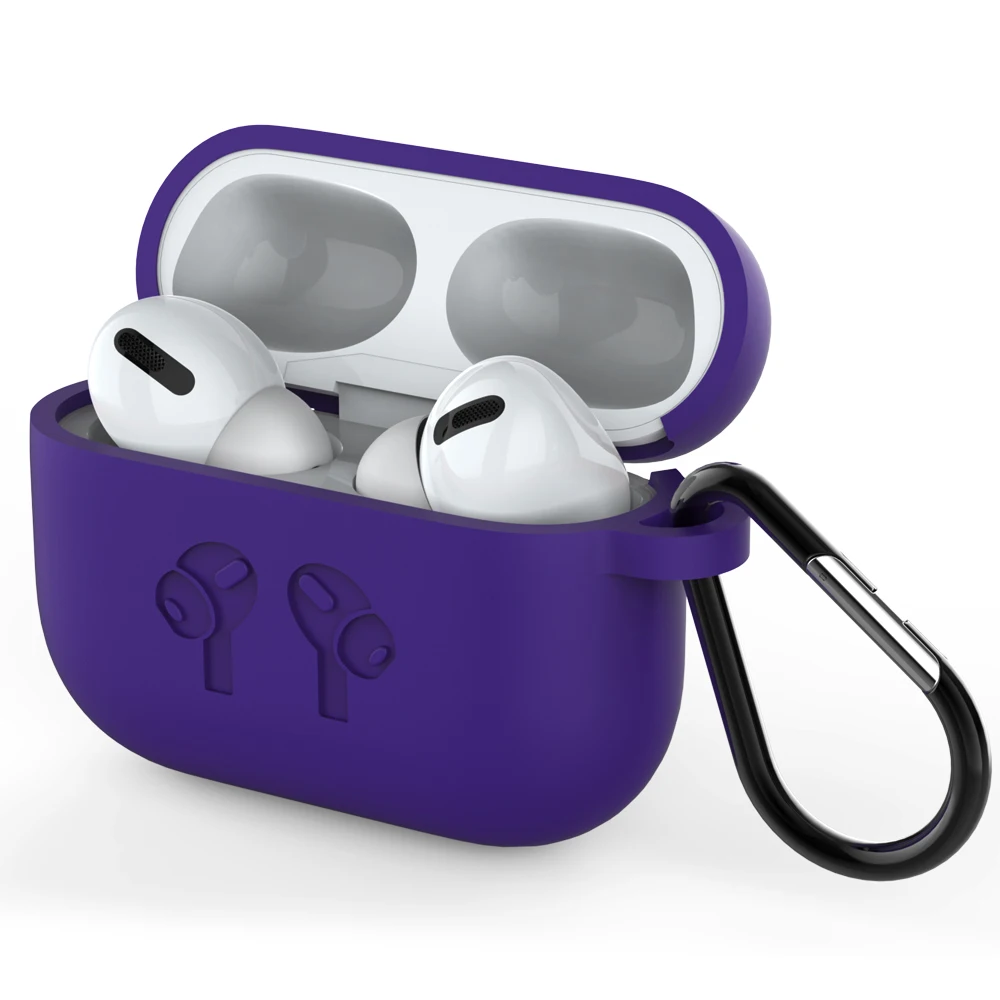 03 Силиконовый чехол для Apple New AirPods Pro защитный чехол Bluetooth беспроводной TWS покрытие для наушников Аксессуары с брелоком - Цвет: 03