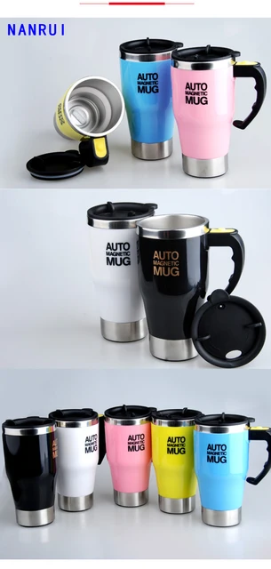 MTFun Self Stirring Coffee Mug Cup 400ml Electric Stainless Steel
