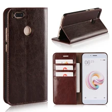 360 Natural Genuine Leather Skin Flip Wallet Book Phone Case Cover On For Xiaomi Mi A1 MiA1 A 1 Pro Prime 3/4 32/64 GB Xiomi