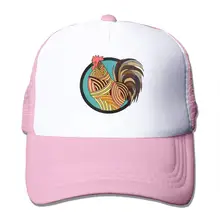 Tsdfcкрасочные полосы петух сетки бейсболка Регулируемая Дальнобойщик стиль шляпы розовый