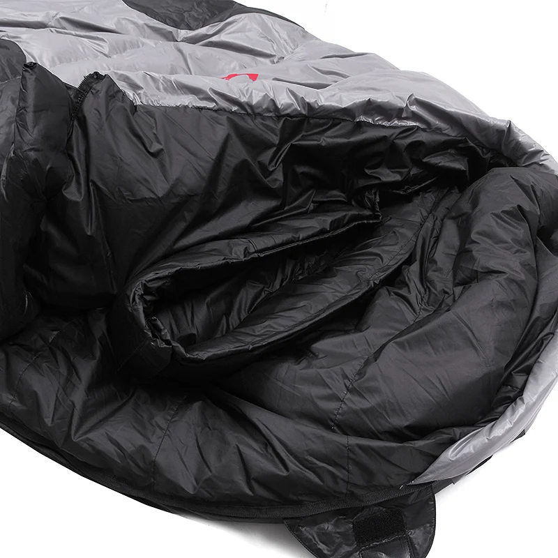 Jungle King CY660 4 Seasons 3 Kinds of Thickness Camping Travel Hiking White Duck Down Feather Filled Mummy Down Sleeping Bags 5