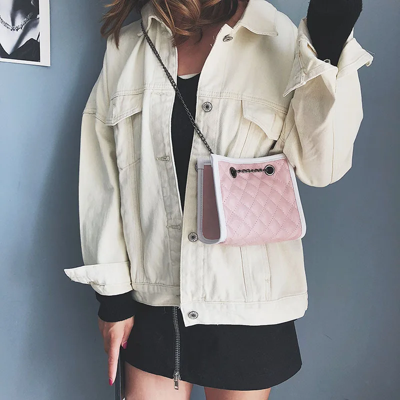 

Fairy Bag 2018 Autumn New Style Korean-style INS Super Fire Rhombus Chain Bag Versatile Picture Crossbody Bag Fashion