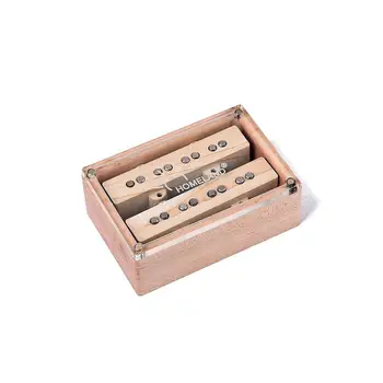 

Mounchain 4 String Maple Wooden Pattern Bridge Pickup Box for Electric Guitar Music Instrument Accessories