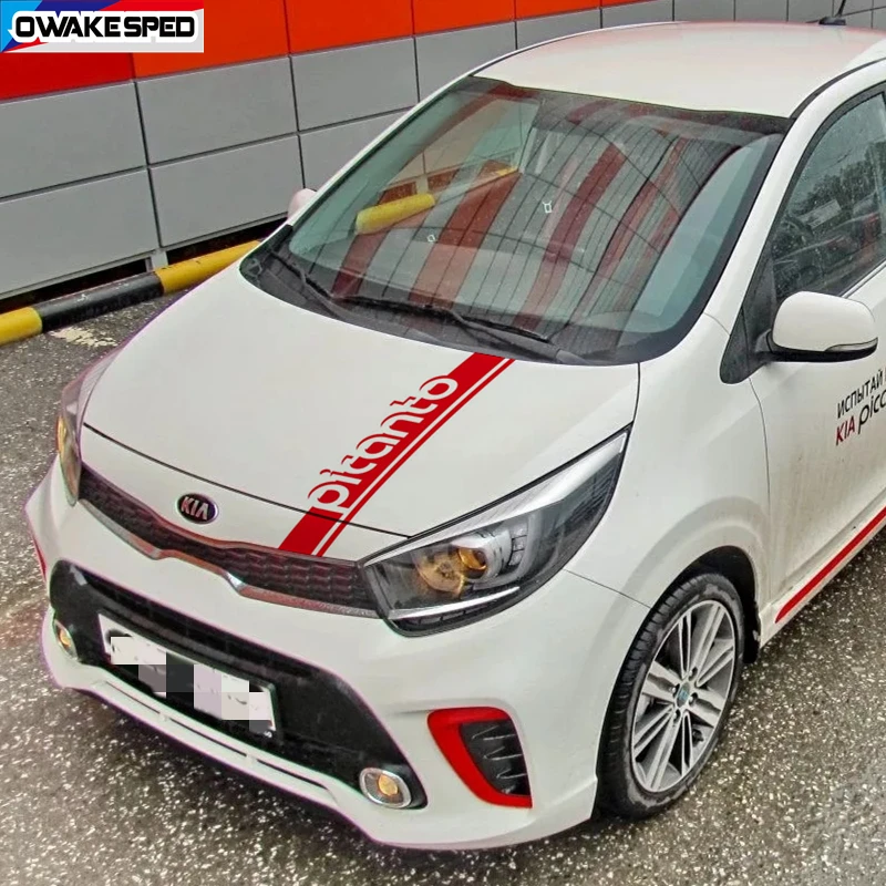 Pegatina para capó de coche, calcomanías de vinilo decorativas para KIA Picanto Morning Sport, accesorios de estilo de carreras - AliExpress y motocicletas