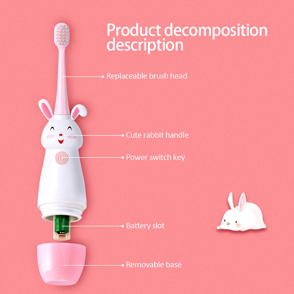 Fashion Children Sonic Electric Toothbrush Cartoon Pattern Electric Teeth Tooth Brush For Kids with Soft Replacement Head Cute Fashion Children Sonic Electric Toothbrush Cartoon Pattern Electric Teeth Tooth Brush For Kids with Soft Replacement Head Cute