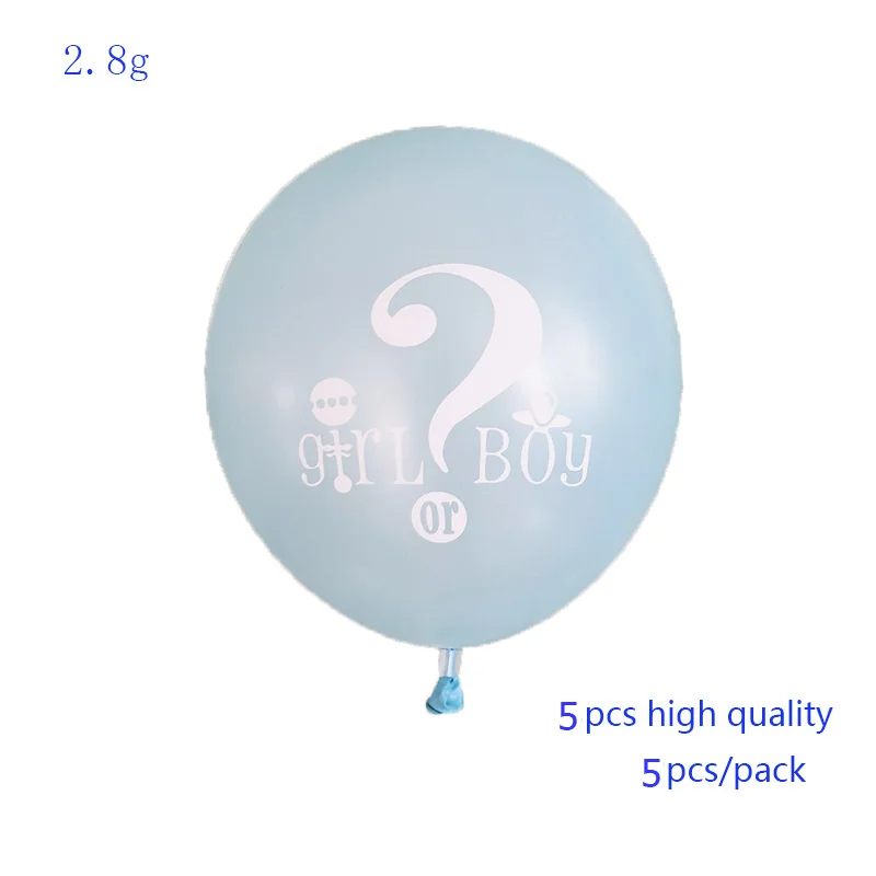 5pcs blue 1 шт., фольга, 18 дюймов, Круглый Пол, показ, он или она, мальчик или девушка с воздушными шарами, гелиевые шары, Детские вечерние украшения для душа, детская розовая голубая игрушка - Цвет: 5pcs blue