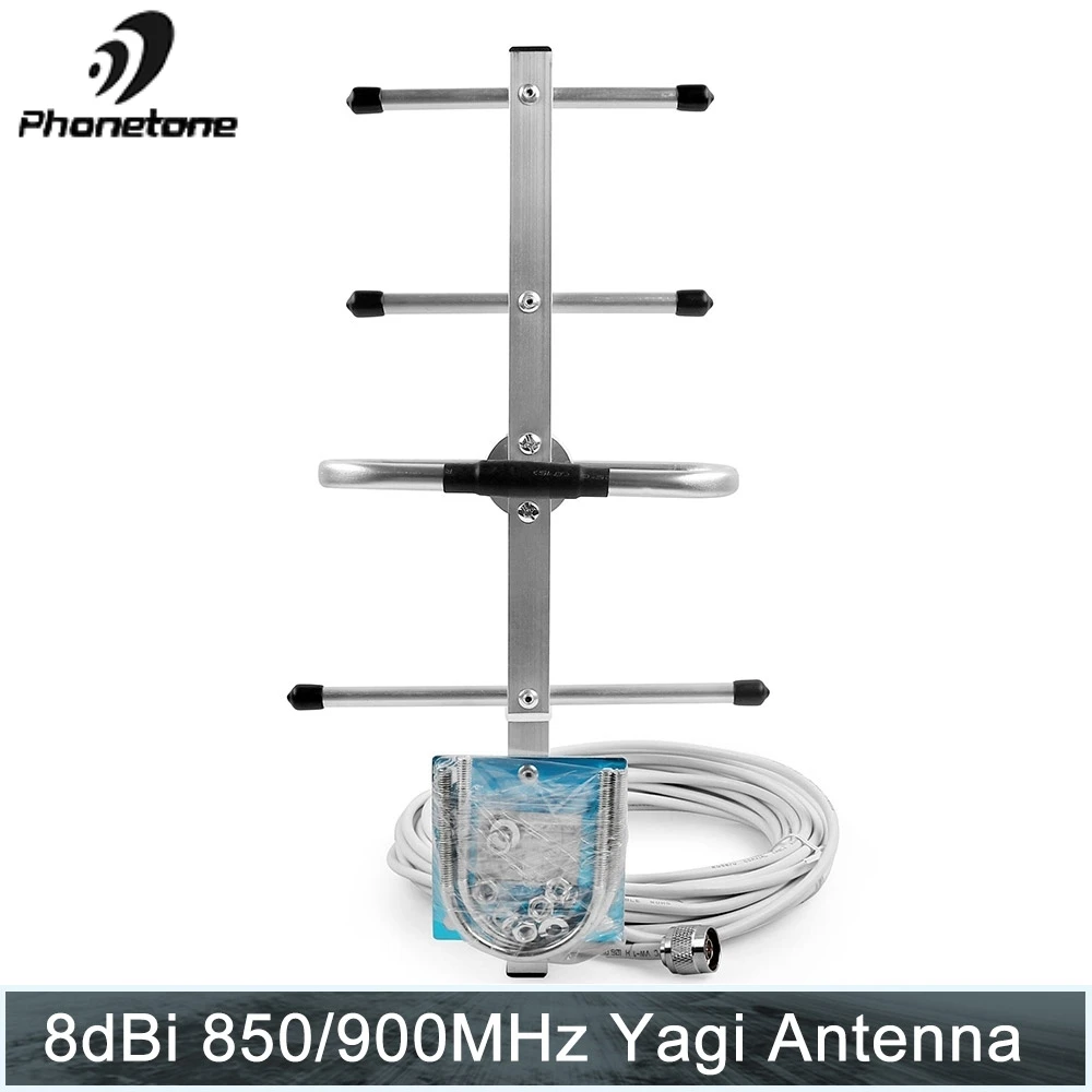 Направленная антенна Yagi усиление 850/900 МГц 8dBi наружный Усилитель сотового сигнала
