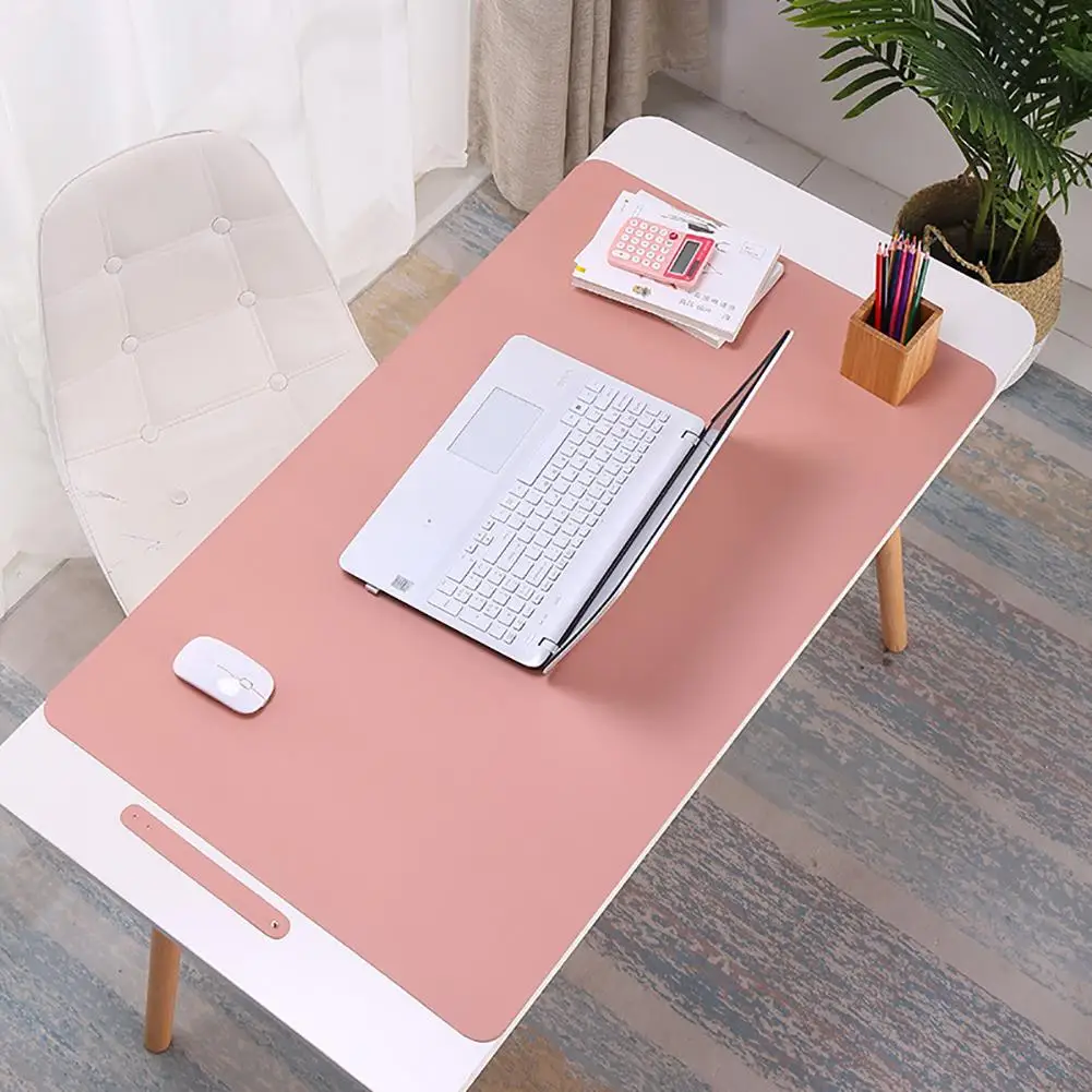 Clear Desk Pad,Transparent Desk Cover with Round Edge,Non-Slip Writing Desk  Table Protector,Computer Gaming Laptop Plastic Desk Mat for Office Home