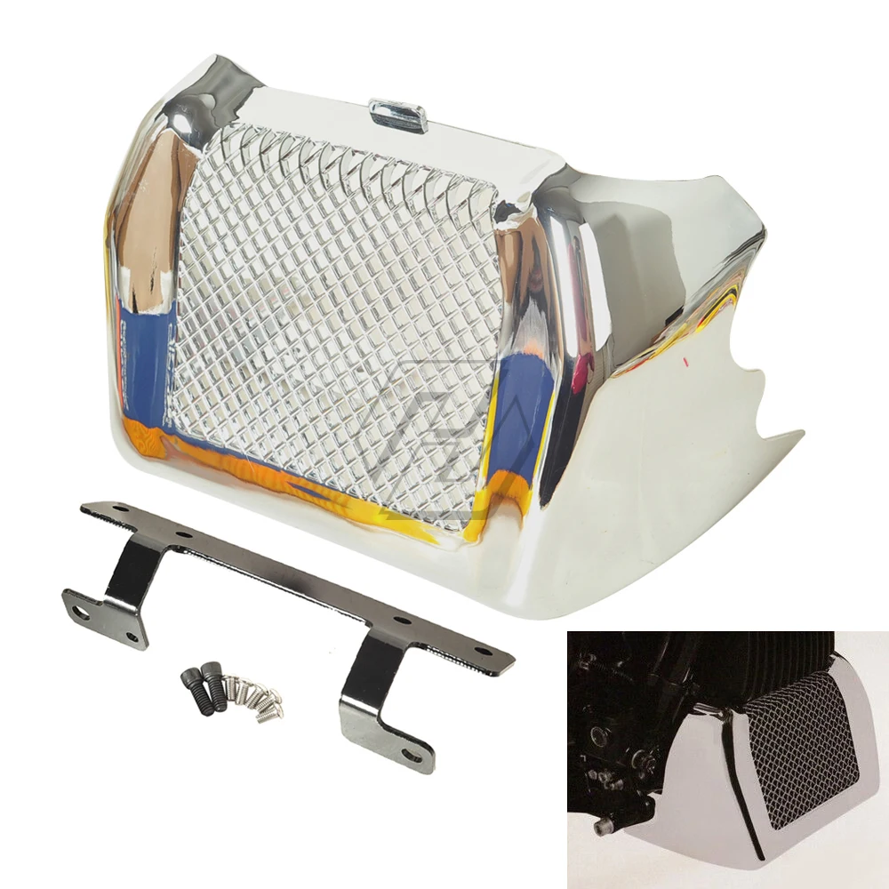 Chrome Motorcycle Oil Cooler Outer Cover Case For Harley Street Glide