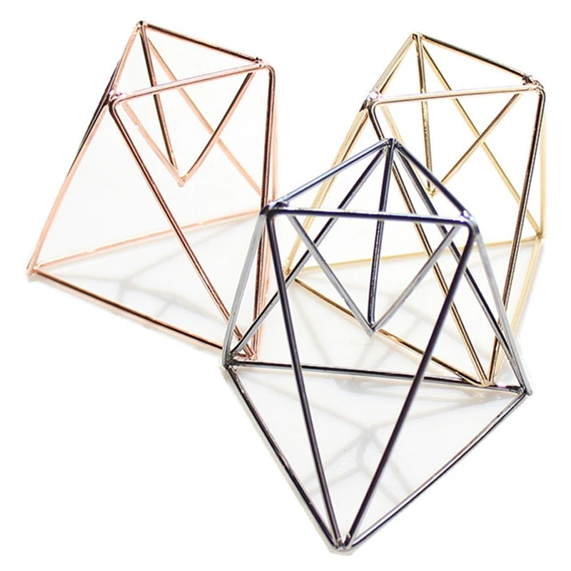 

3 Pcs Geometric Air Bromeliad Plant Stand Desktop Plant Stand Air Plant Hanger Tillandsia Container Wall Decor