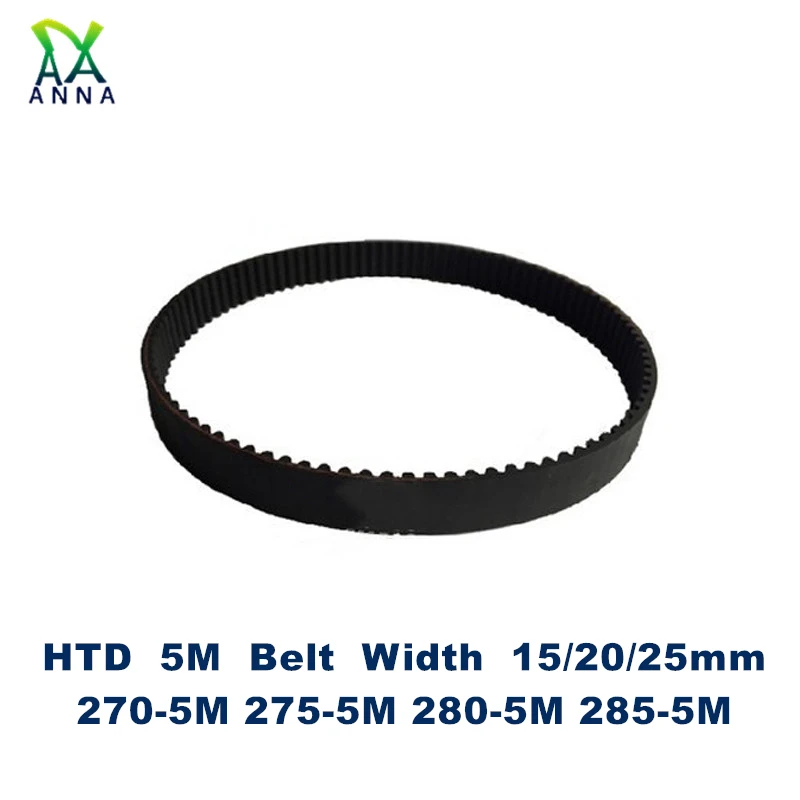 Xianglaa Zahnriemen HTD 5M – 275-290 Mm Länge, 10-25 Mm Breite, 55-58 Zähne, Synchronriemen