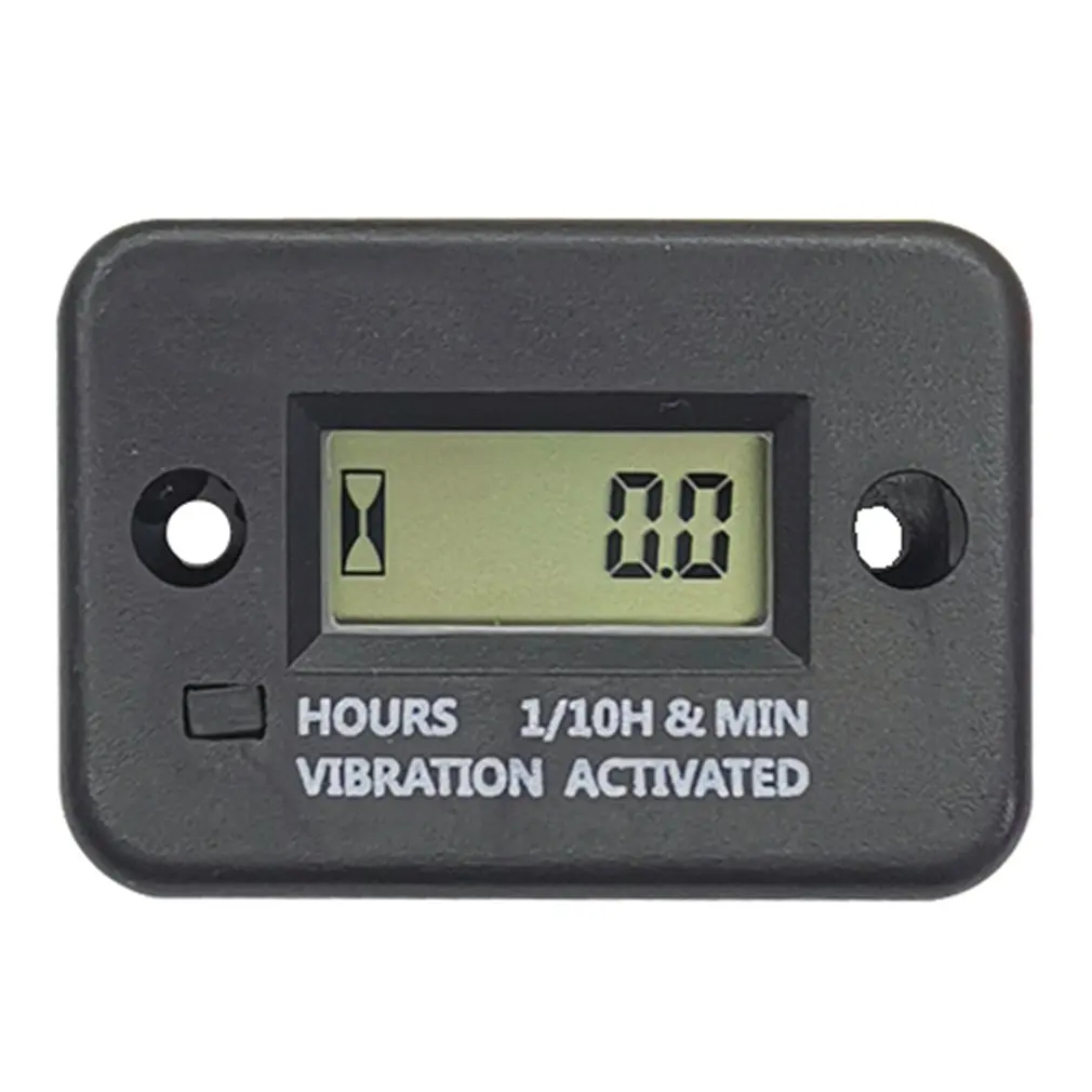 Digital Hour Meter LCD Display for Bike Motorcycle ATV Snowmobile Marine Boat Ski Dirt Gas Engine
