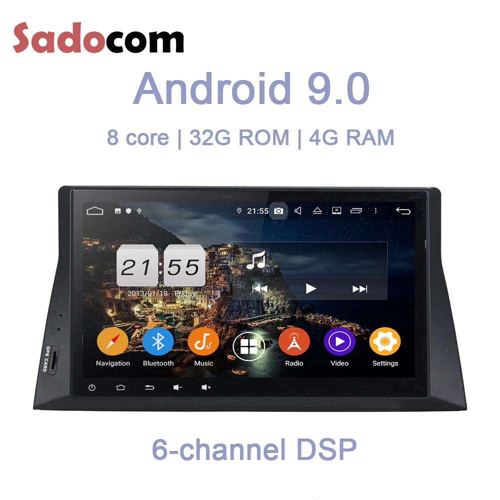 HD Android 9 0 для Honda ACCORD 8 2008 2009 2010 2011 4 ГБ ОЗУ + 32 ядер автомобильный dvd плеер GPS ГЛОНАСС RDS