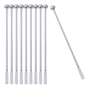 

19cm Creative Stainless Steel Mixing Cocktail Coffee Stirrers for Wine Metal swizzle stick Coffee stir sticks