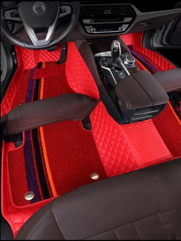 

Car floor mats for Ford ranger explorer 5 focus 2 3 mk2 mk3 fiesta mk7 2006 2018 2020 Mondeo f150 auto carpet Custom blue